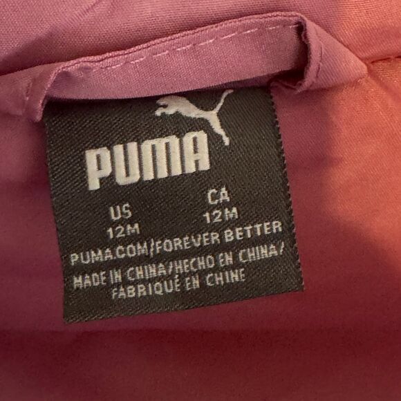 Puma Pink Puffer Vest Jacket Baby Toddler Girls Size 12 Months - Picture 3 of 8